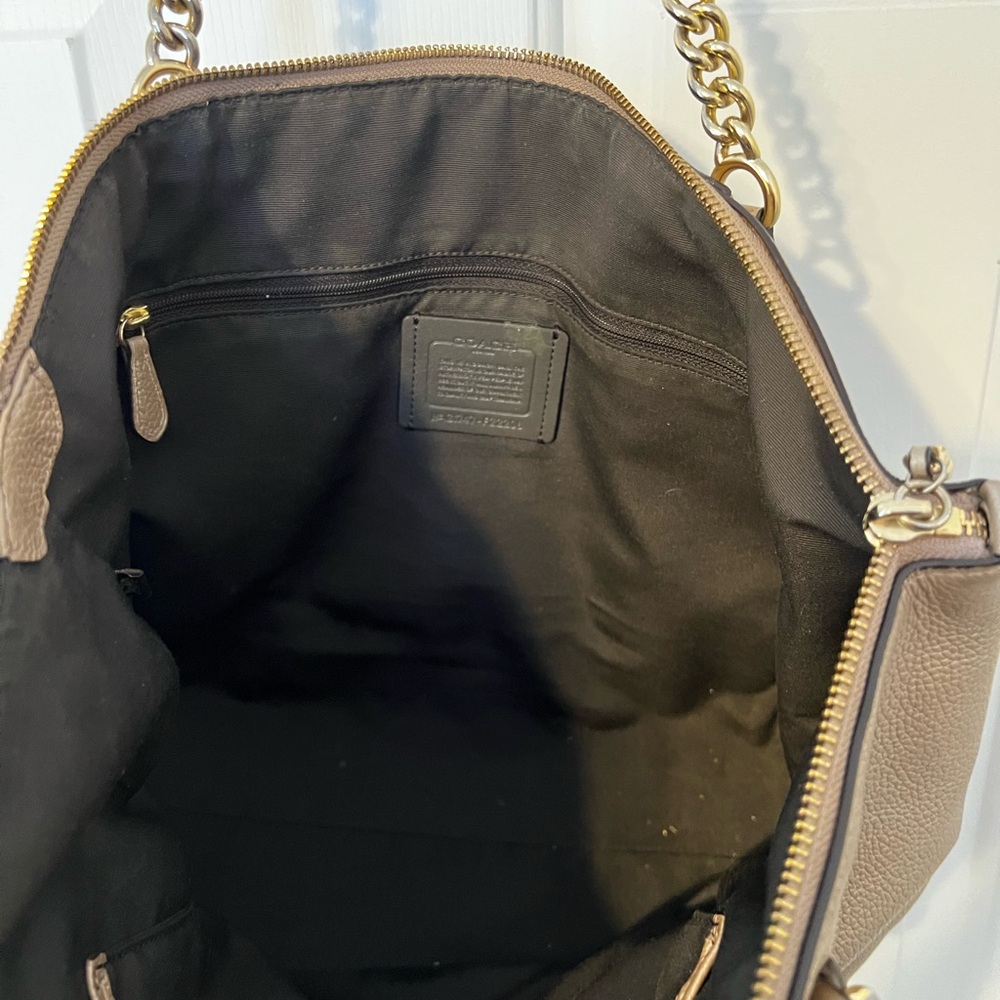 Coach Metallic Gold Ava Tote ๐ - Picture 6 of 11